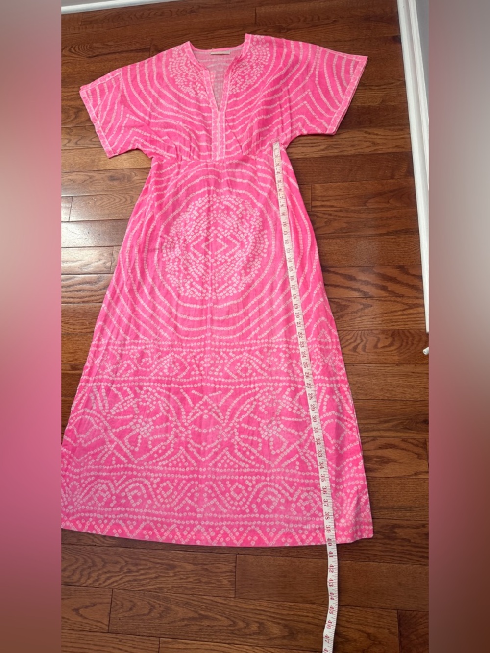 NWT- LOLA AUSTRALIA 🇦🇺 NORMAN BANDI COTTON MAXI PINK SZ M - Picture 11 of 12